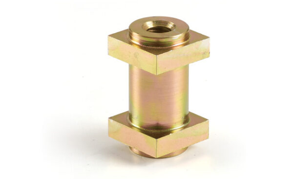 T40F Upright gate joint pin with hole for wrap-around hinge to weld